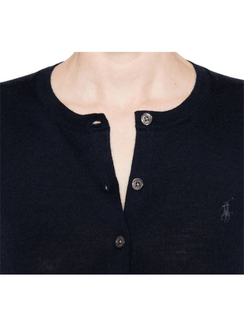 Cardigan da donna in misto lana, girocollo, colore nero POLO RALPH LAUREN | 211977954002